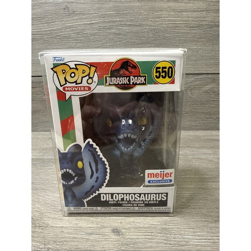 Funko Pop Vinyl Movies Jurassic Park Dilophosaurus Meijer Exclusive W/ Protector